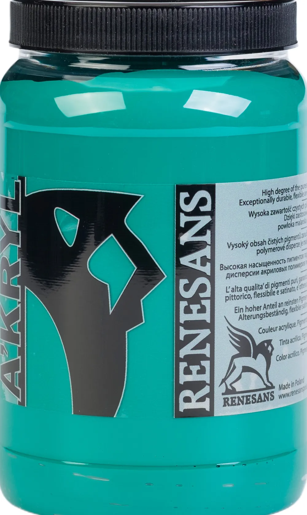 Renesans Farba akrylowa A'kryl - - 17, zieleń chromowa, 500 ml > Farby Akrylowe