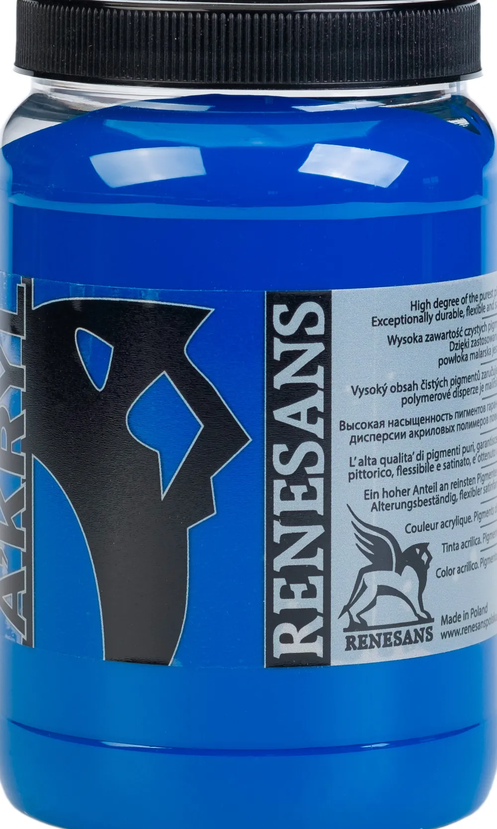 Renesans Farba akrylowa A'kryl - - 20, błękit ftalo, 500 ml