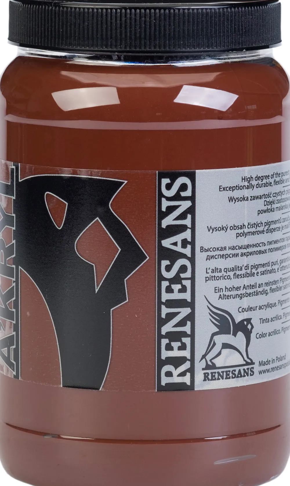 Renesans Farba akrylowa A'kryl - - 26, brunat Van Dyck'a, 500 ml