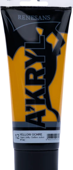 Renesans Farba akrylowa A'kryl - - ochra żółta, 200 ml
