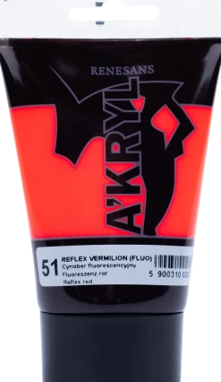 Renesans Farba akrylowa A'kryl - - pomarańcz fluorescencyjna, 100 ml > Farby Akrylowe