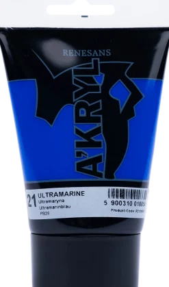 Renesans Farba akrylowa A'kryl - - błękit ultramaryna, 100 ml
