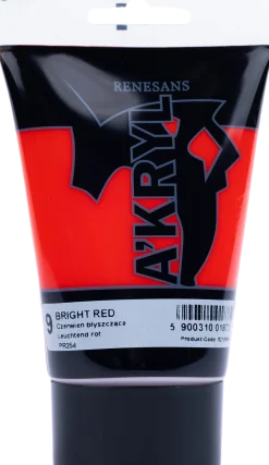 Renesans Farba akrylowa A'kryl - - 08, Vermilion, 100 ml > Farby Akrylowe