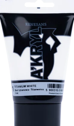 Renesans Farba akrylowa A'kryl - - biel tytanowa, 100 ml