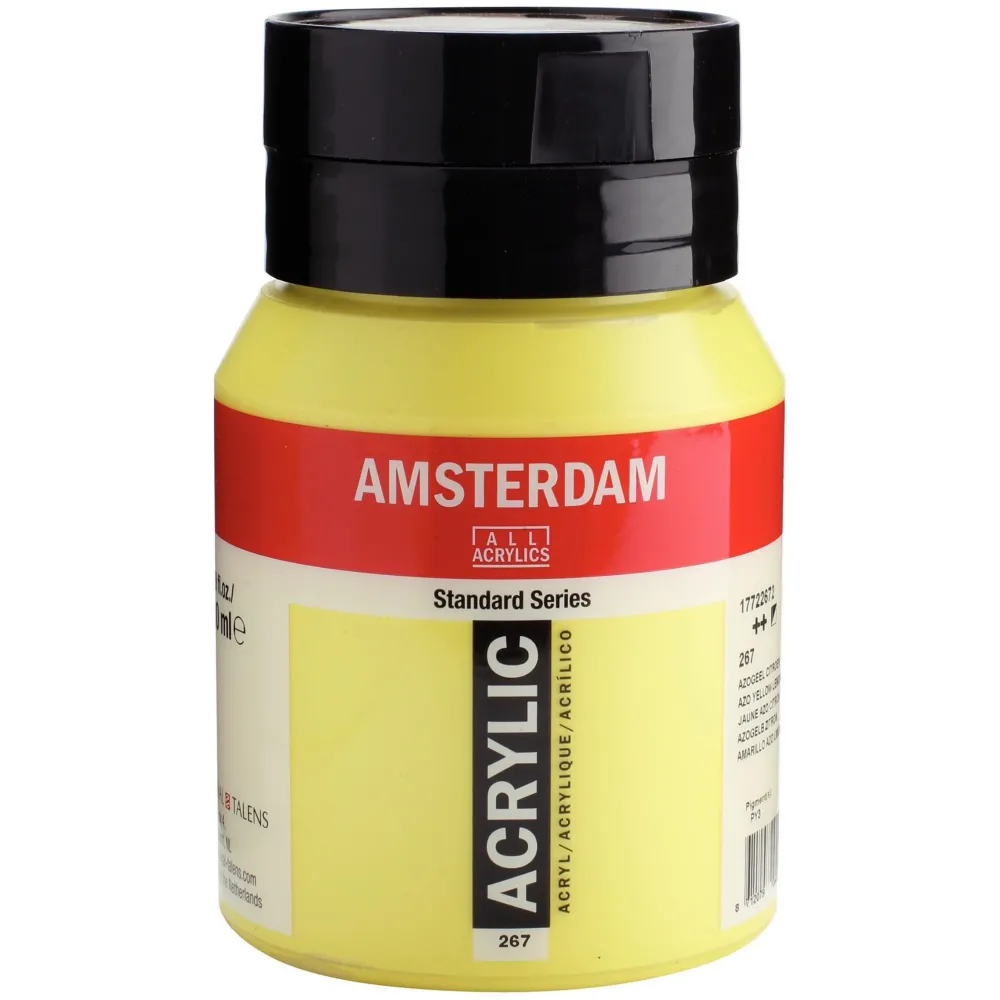 Amsterdam Farba akrylowa - - 267, Azo Yellow Lemon, 500 ml