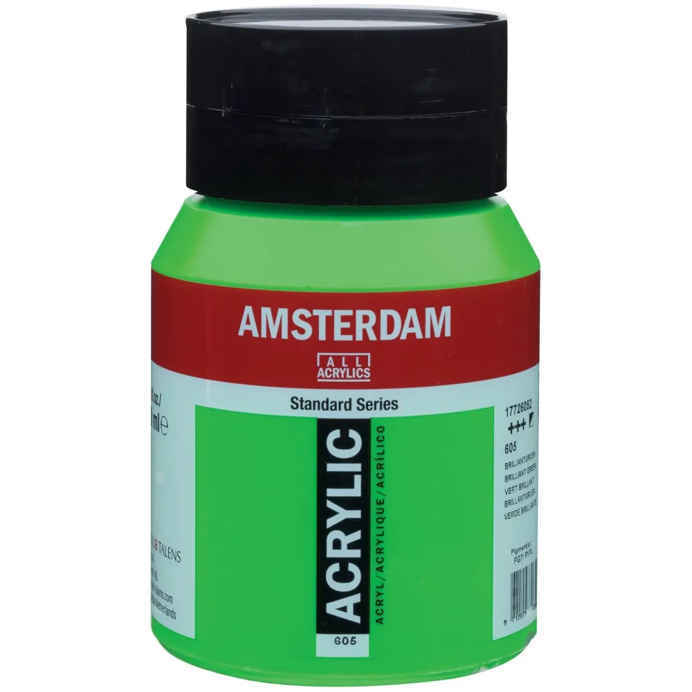 Amsterdam Farba akrylowa - - 605, Brilliant Green, 500 ml > Farby Akrylowe