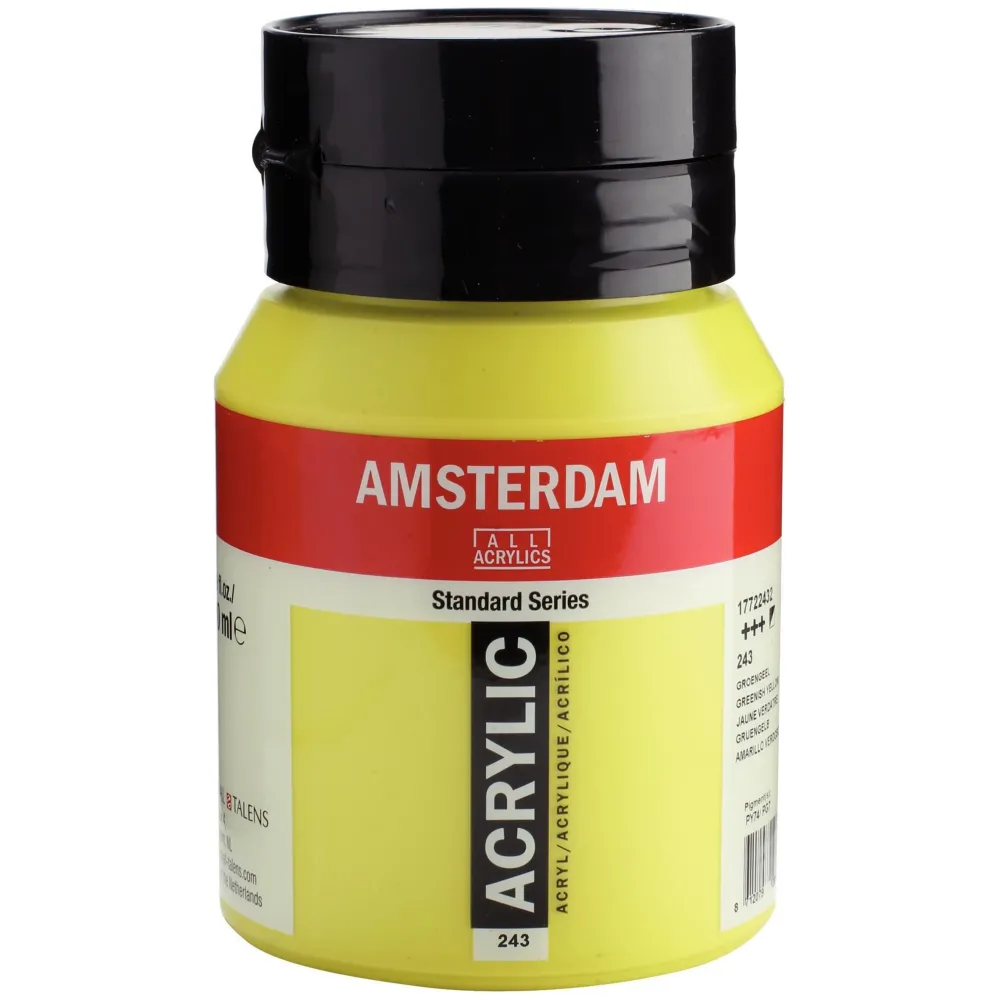 Amsterdam Farba akrylowa - - 243, Greenish Yellow, 500 ml