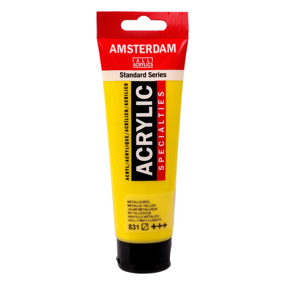 Amsterdam Farba akrylowa - - 832, Metallic Red, 120 ml > Farby Akrylowe