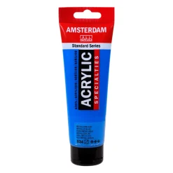 Amsterdam Farba akrylowa - - 834, Metallic Blue, 120 ml