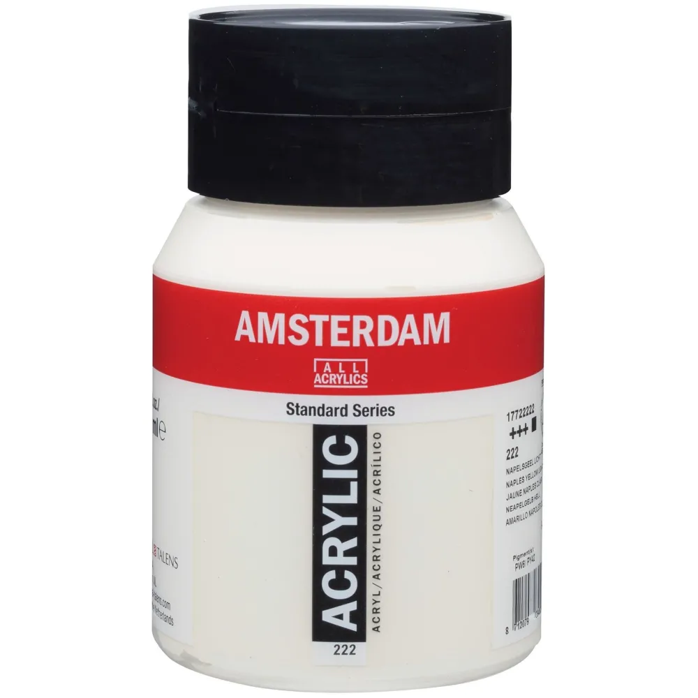 Amsterdam Farba akrylowa - - 222, Naples Yellow Light, 500 ml