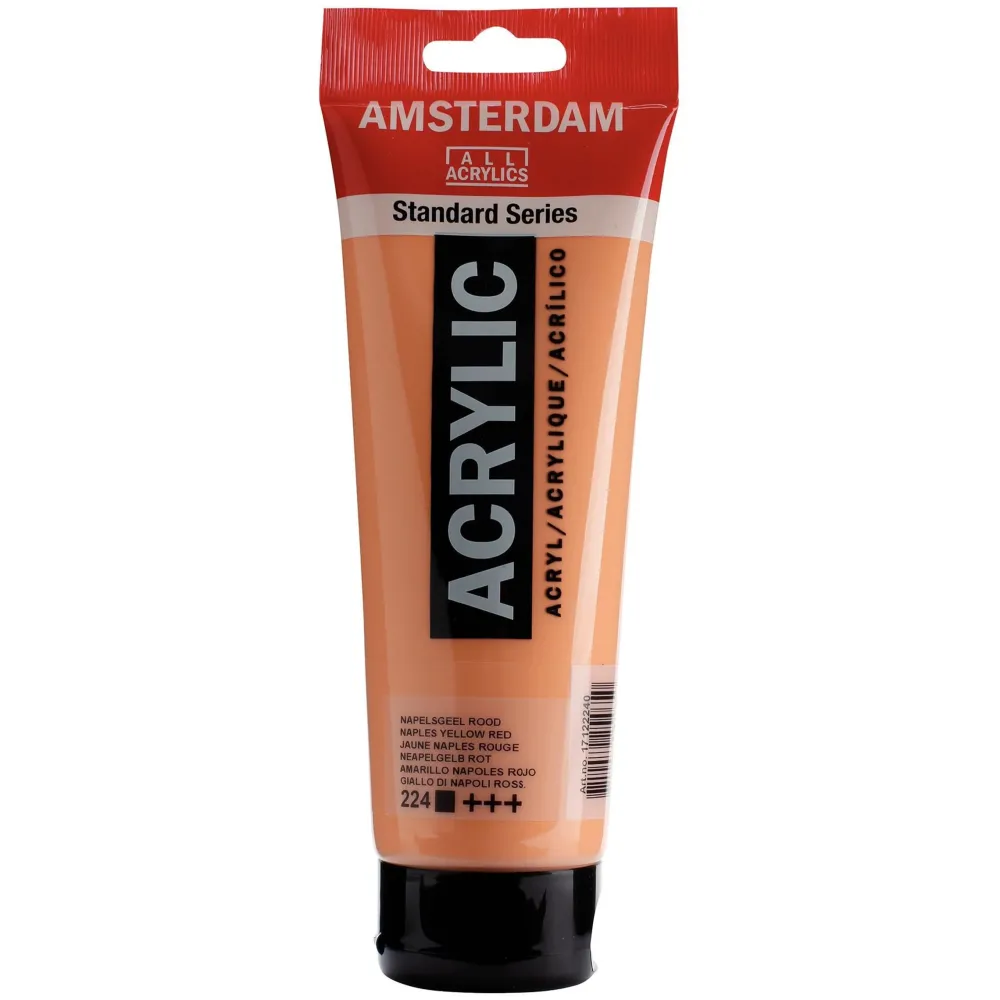 Amsterdam Farba akrylowa - - 224, Naples Yellow Red, 250 ml