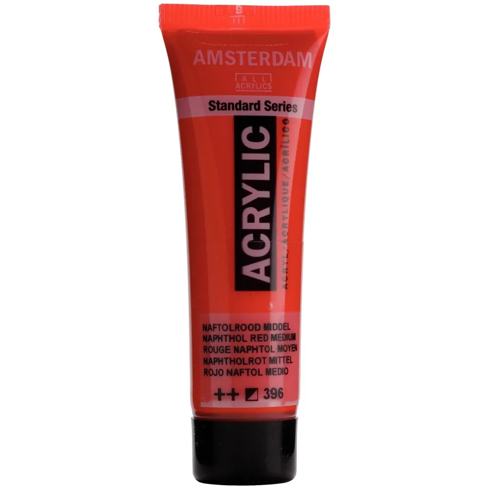 Amsterdam Farba akrylowa - - Naphthol Red Medium, 20 ml
