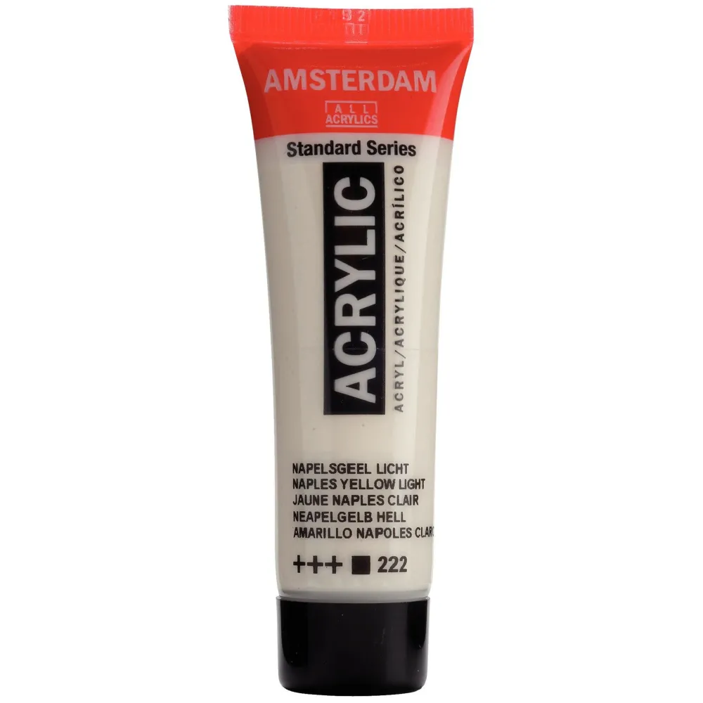 Amsterdam Farba akrylowa - - Naples Yellow Light, 20 ml