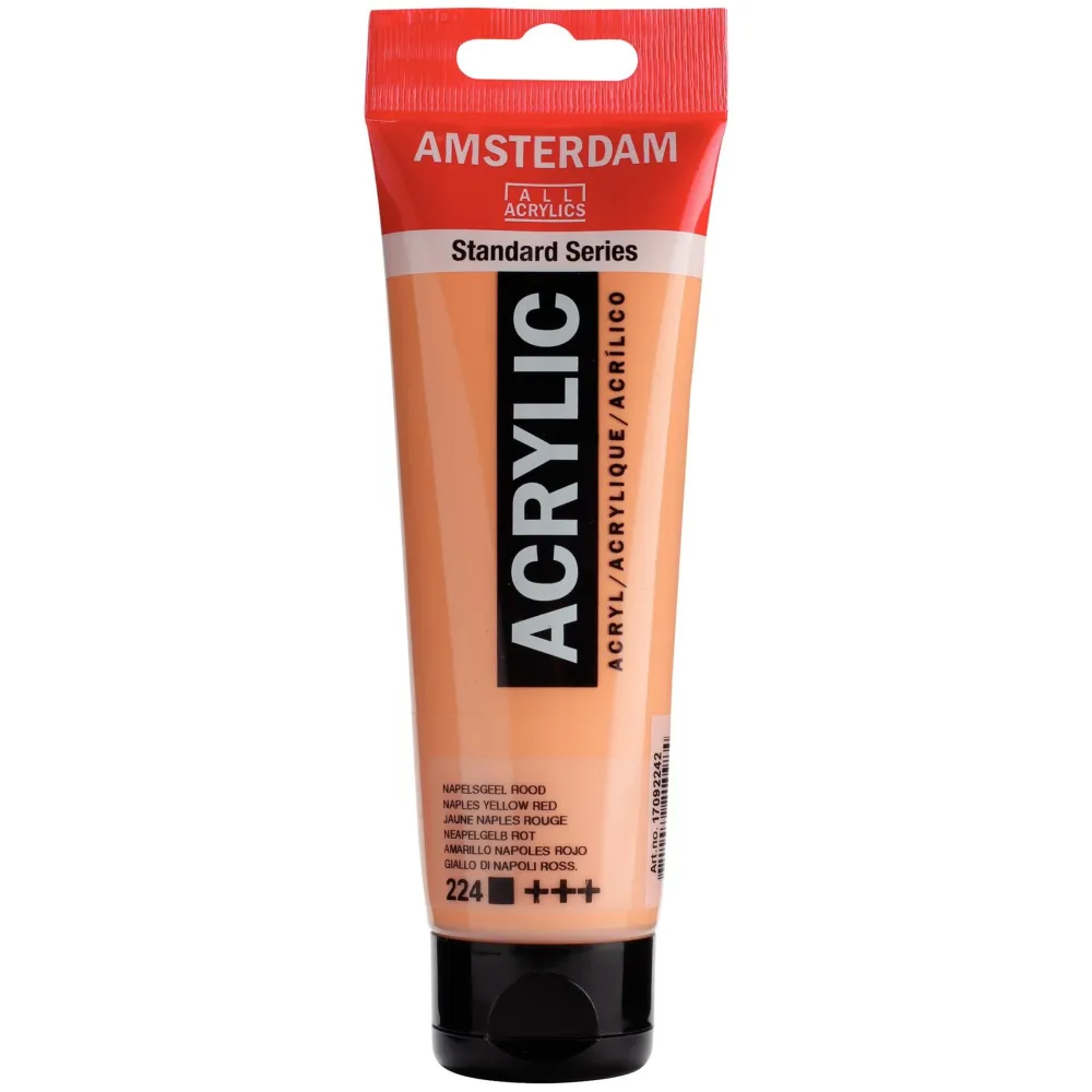 Amsterdam Farba akrylowa - - Naples Yellow Red, 120 ml
