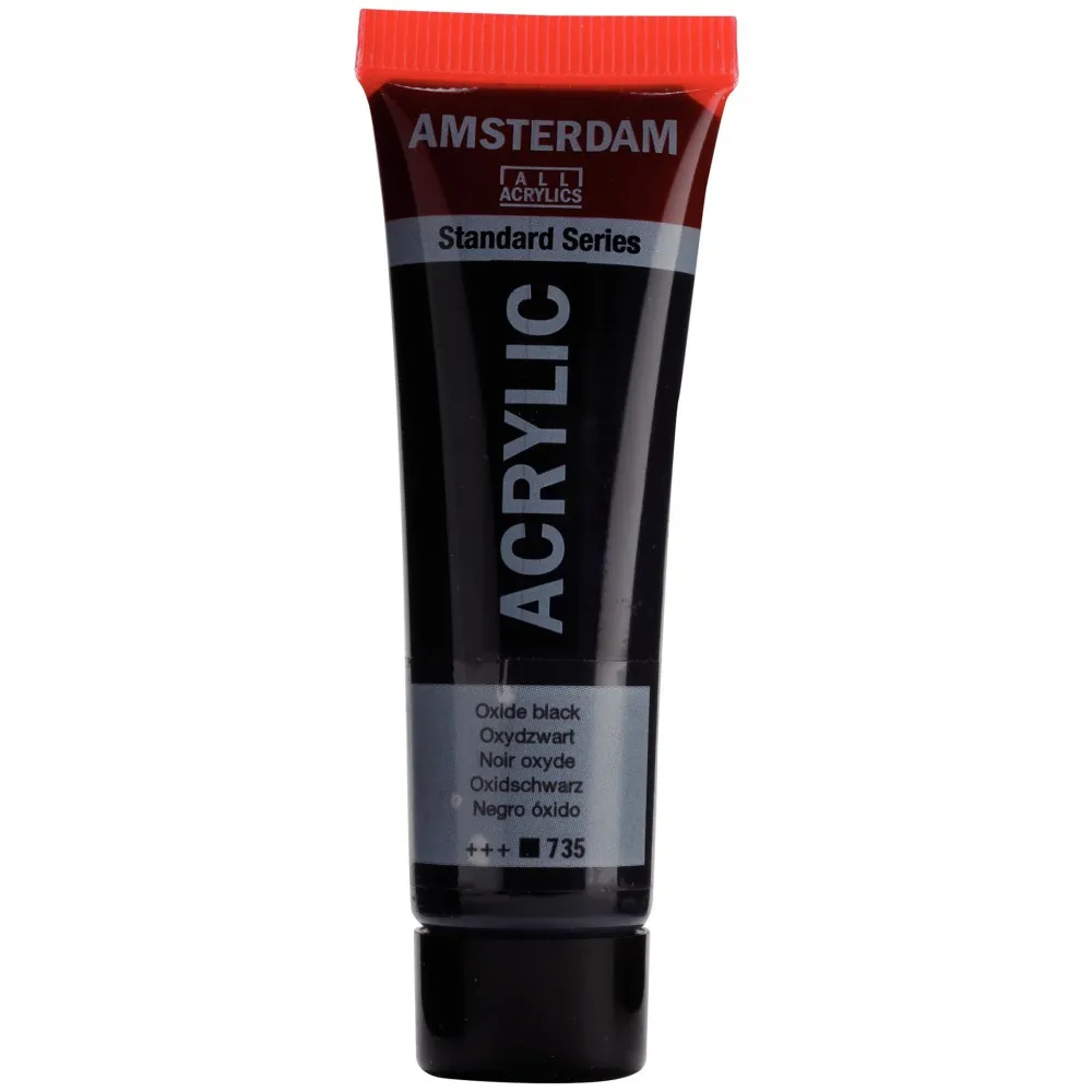 Amsterdam Farba akrylowa - - Oxide Black, 20 ml