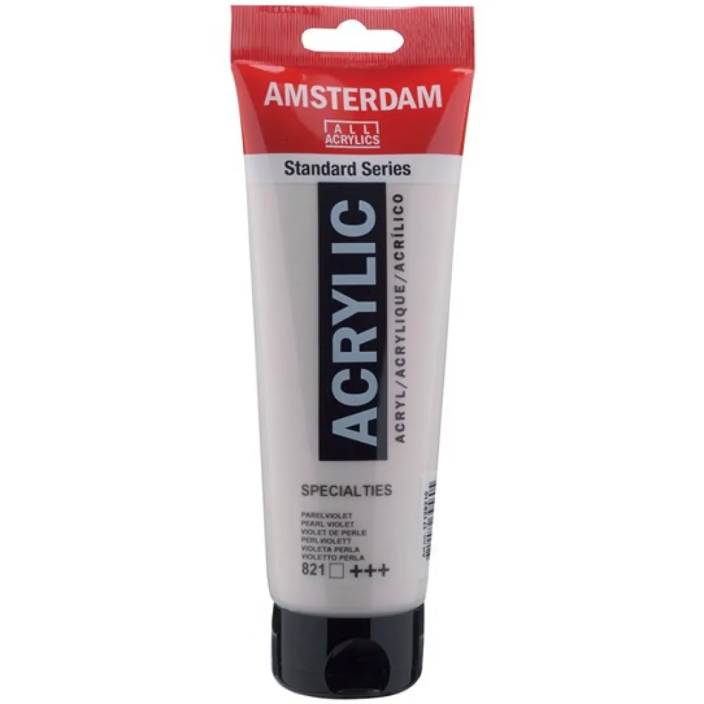 Amsterdam Farba akrylowa - - 821, Pearl Violet, 250 ml