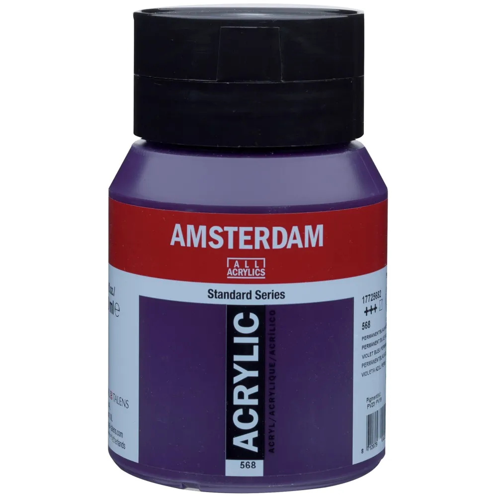 Amsterdam Farba akrylowa - - 568, Permanent Blue Violet, 500 ml > Farby Akrylowe