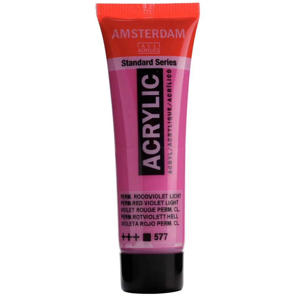 Amsterdam Farba akrylowa - - Permanent Red Violet Light, 20 ml > Farby Akrylowe