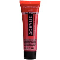 Amsterdam Farba akrylowa - - Permanent Red Purple, 20 ml