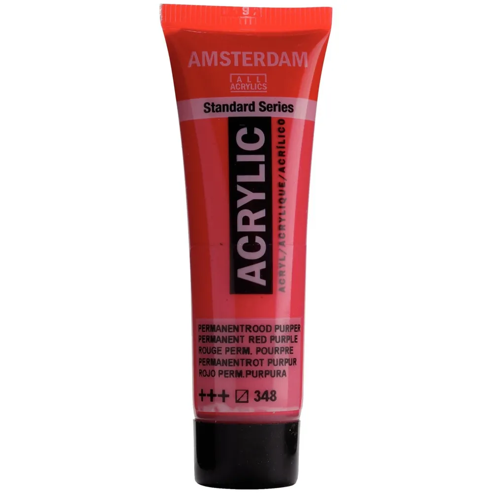 Amsterdam Farba akrylowa - - Permanent Red Purple, 20 ml