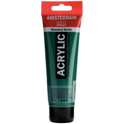 Amsterdam Farba akrylowa - - Permanent Green Deep, 120 ml > Farby Akrylowe