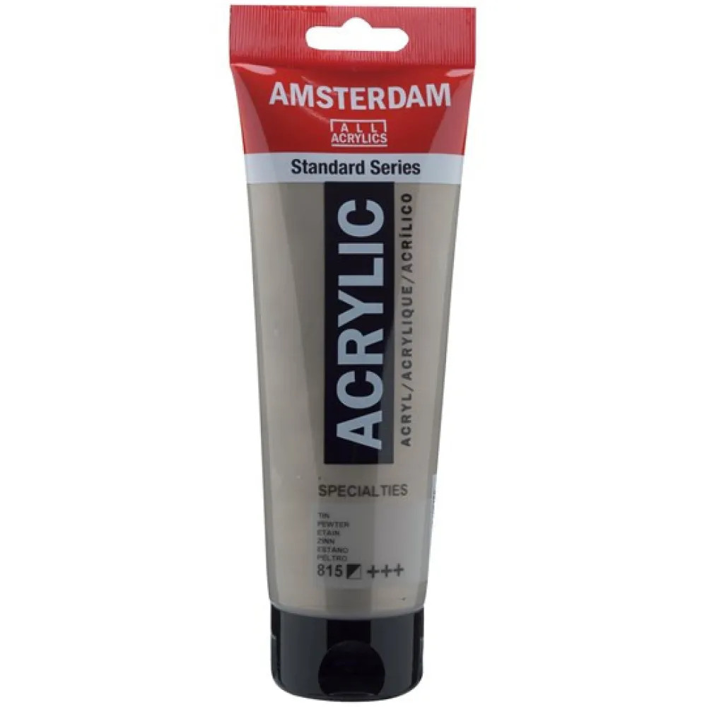 Amsterdam Farba akrylowa - - 815, Pewter, 250 ml > Farby Akrylowe