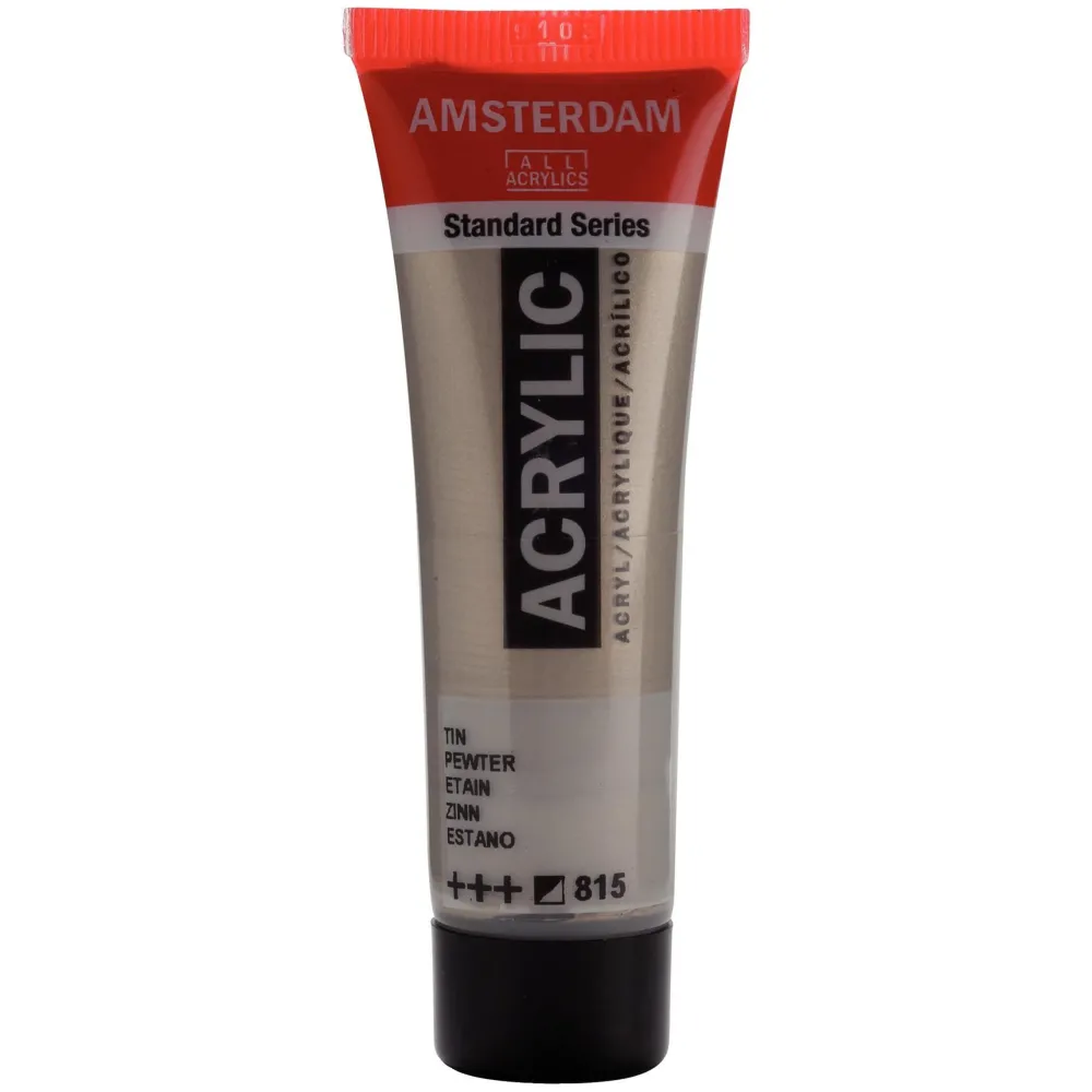 Amsterdam Farba akrylowa - - Pewter, 20 ml