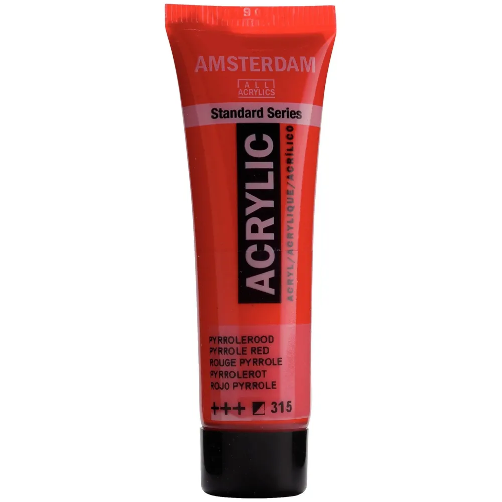 Amsterdam Farba akrylowa - - Pyrrole Red, 20 ml
