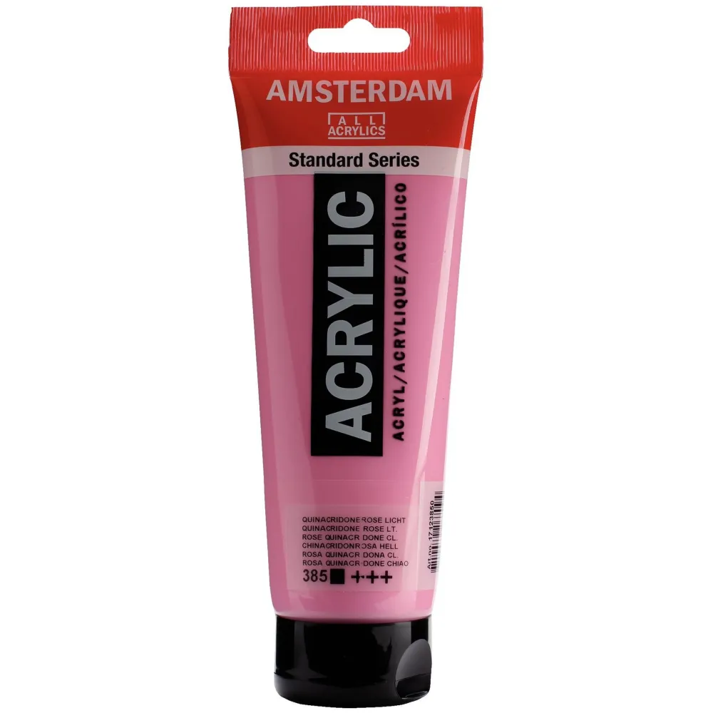 Amsterdam Farba akrylowa - - 385, Quinacridone Rose Light, 250 ml > Farby Akrylowe