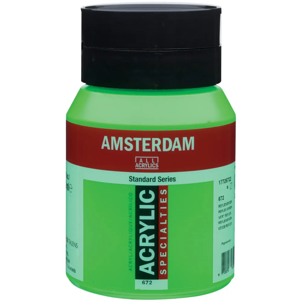 Amsterdam Farba akrylowa - - 672, Reflex Green, 500 ml