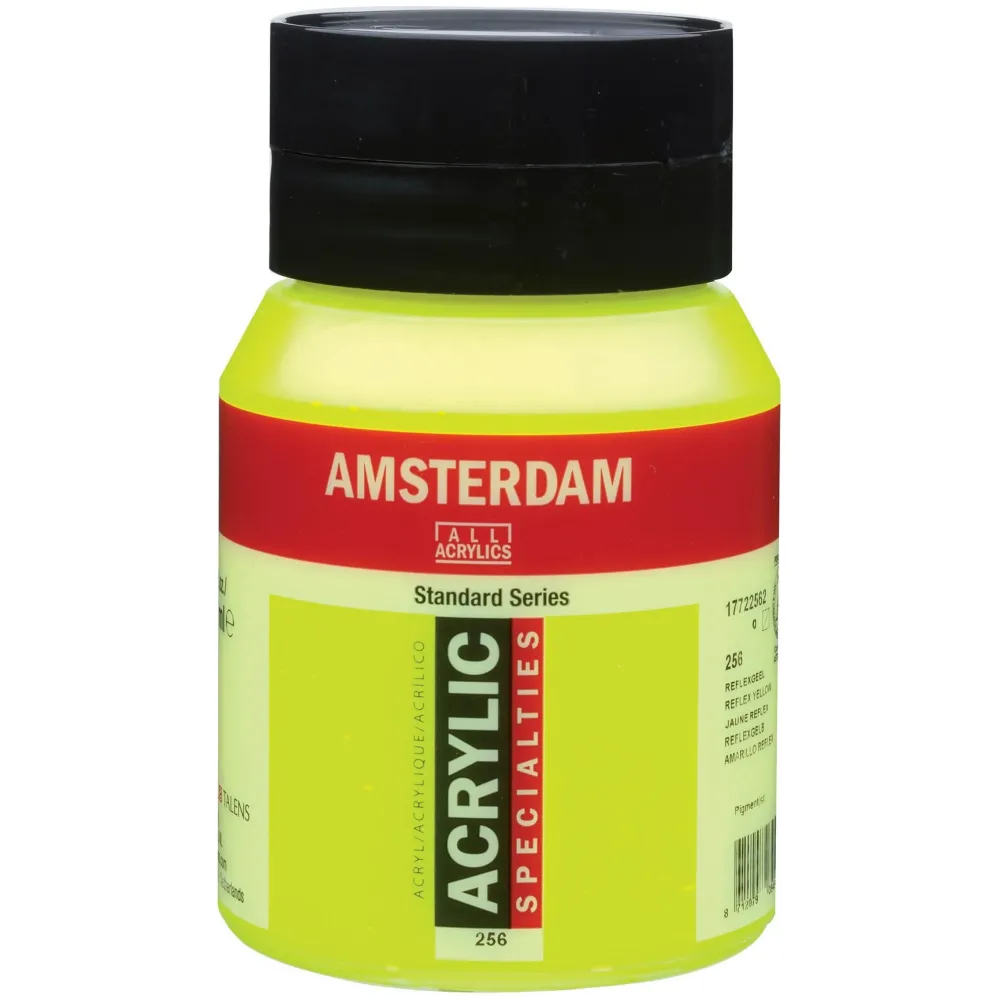 Amsterdam Farba akrylowa - - 256, Reflex Yellow, 500 ml