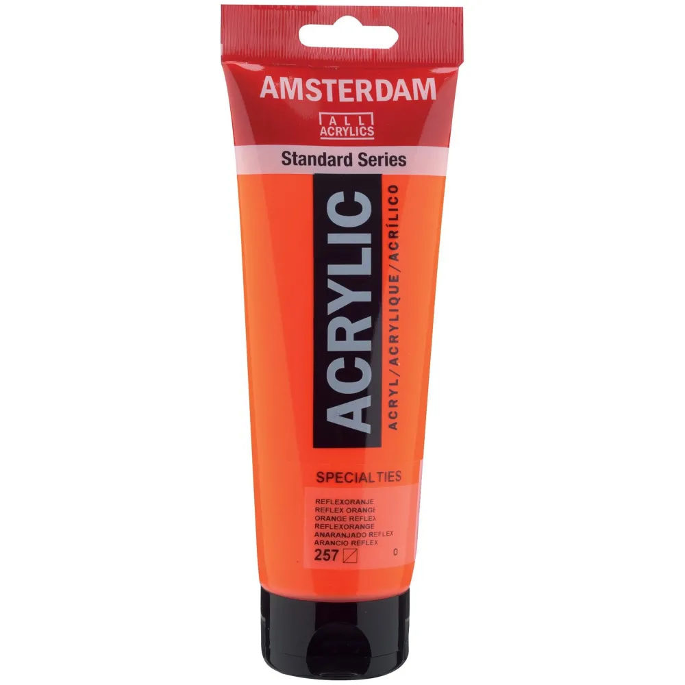 Amsterdam Farba akrylowa - - 257, Reflex Orange, 250 ml > Farby Akrylowe