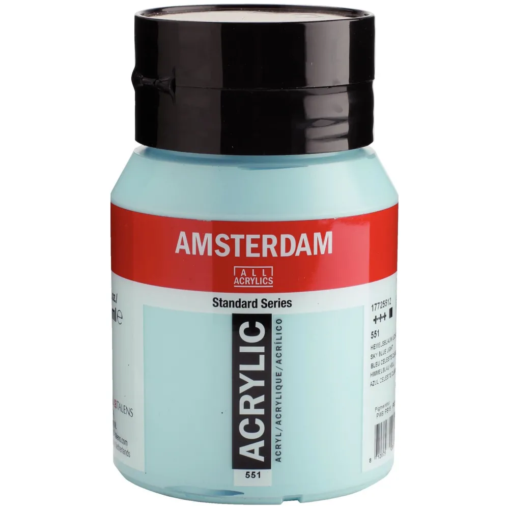 Amsterdam Farba akrylowa - - 551, Sky Blue Light, 500 ml > Farby Akrylowe