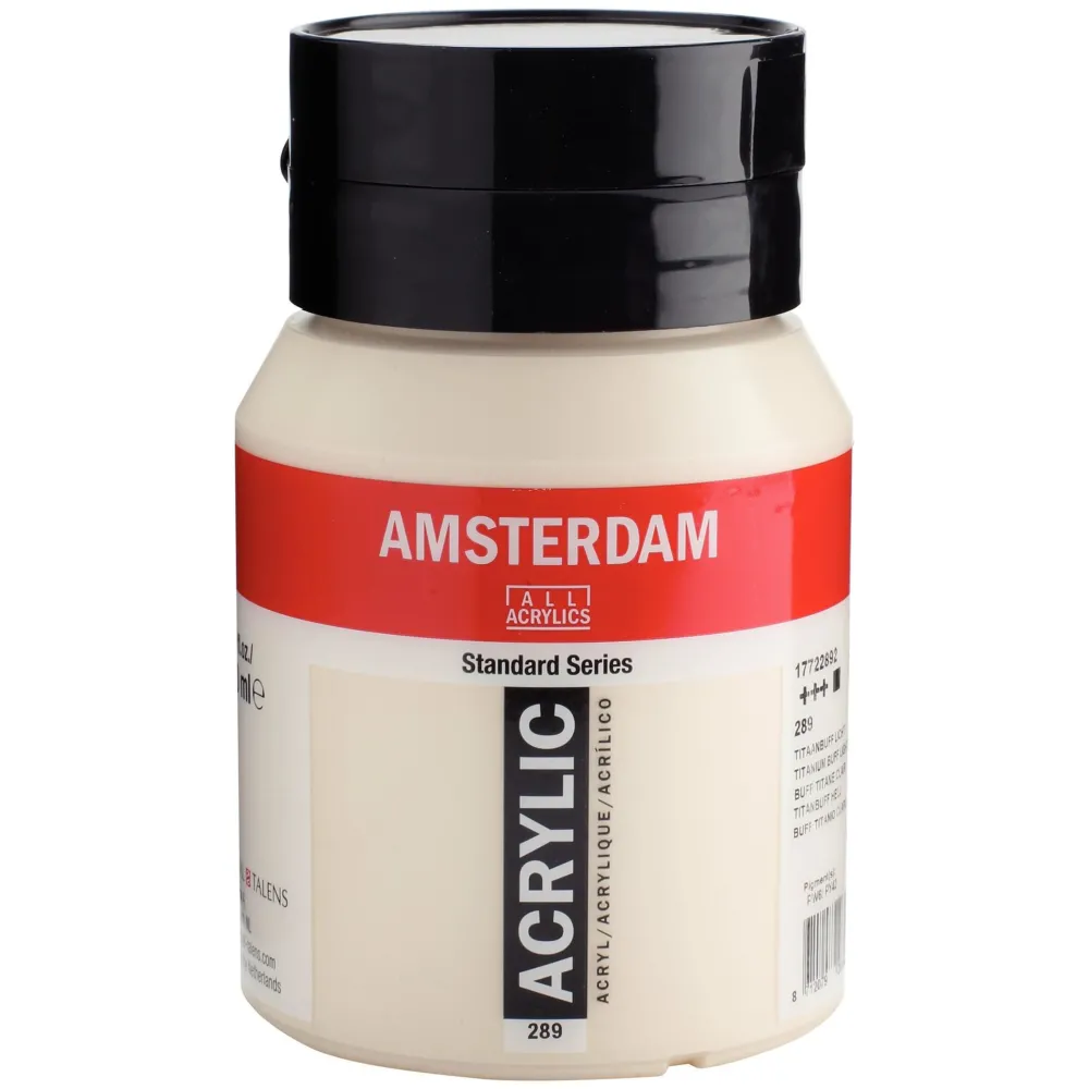 Amsterdam Farba akrylowa - - 289, Titanium Buff Light, 500 ml