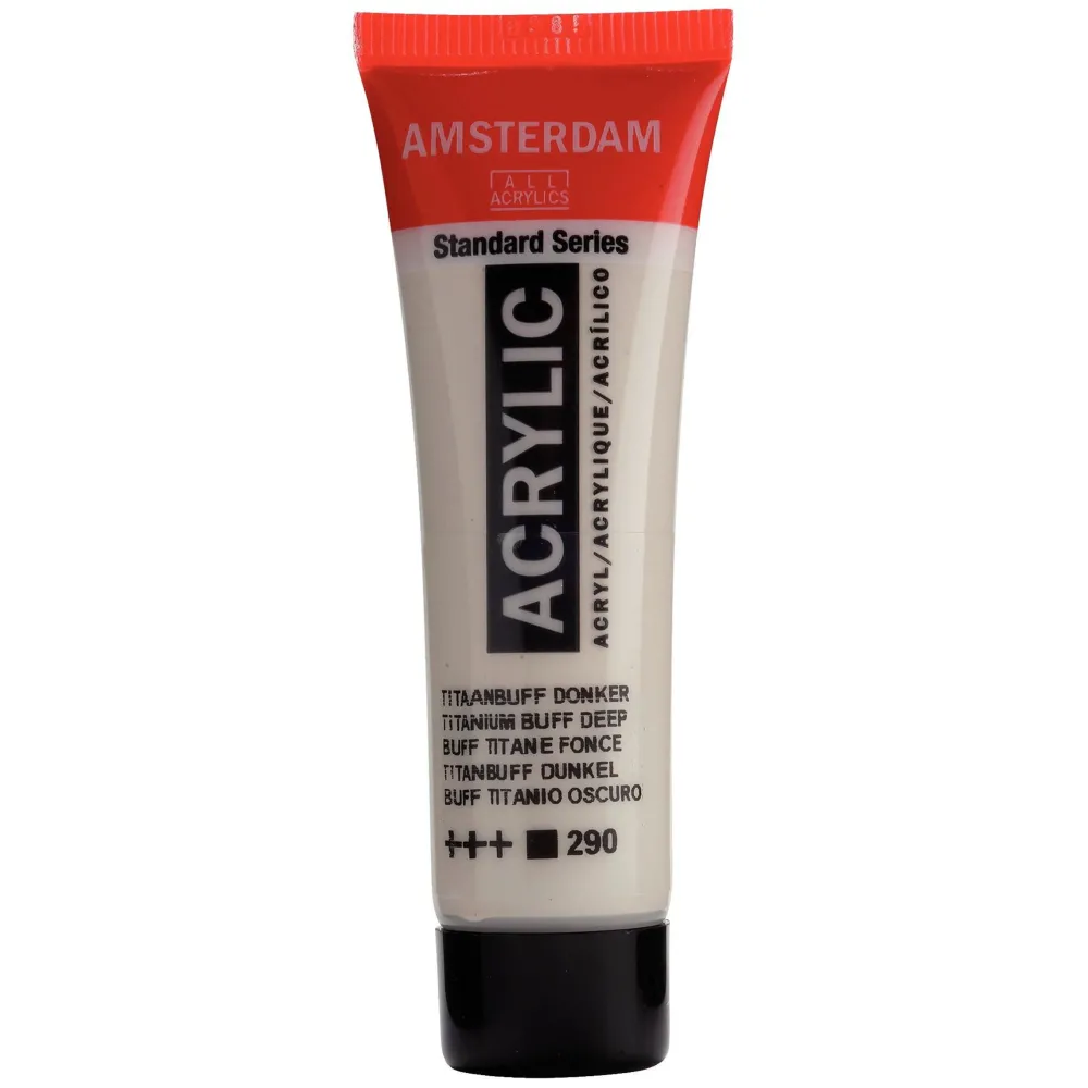 Amsterdam Farba akrylowa - - Titanium Buff Deep, 20 ml