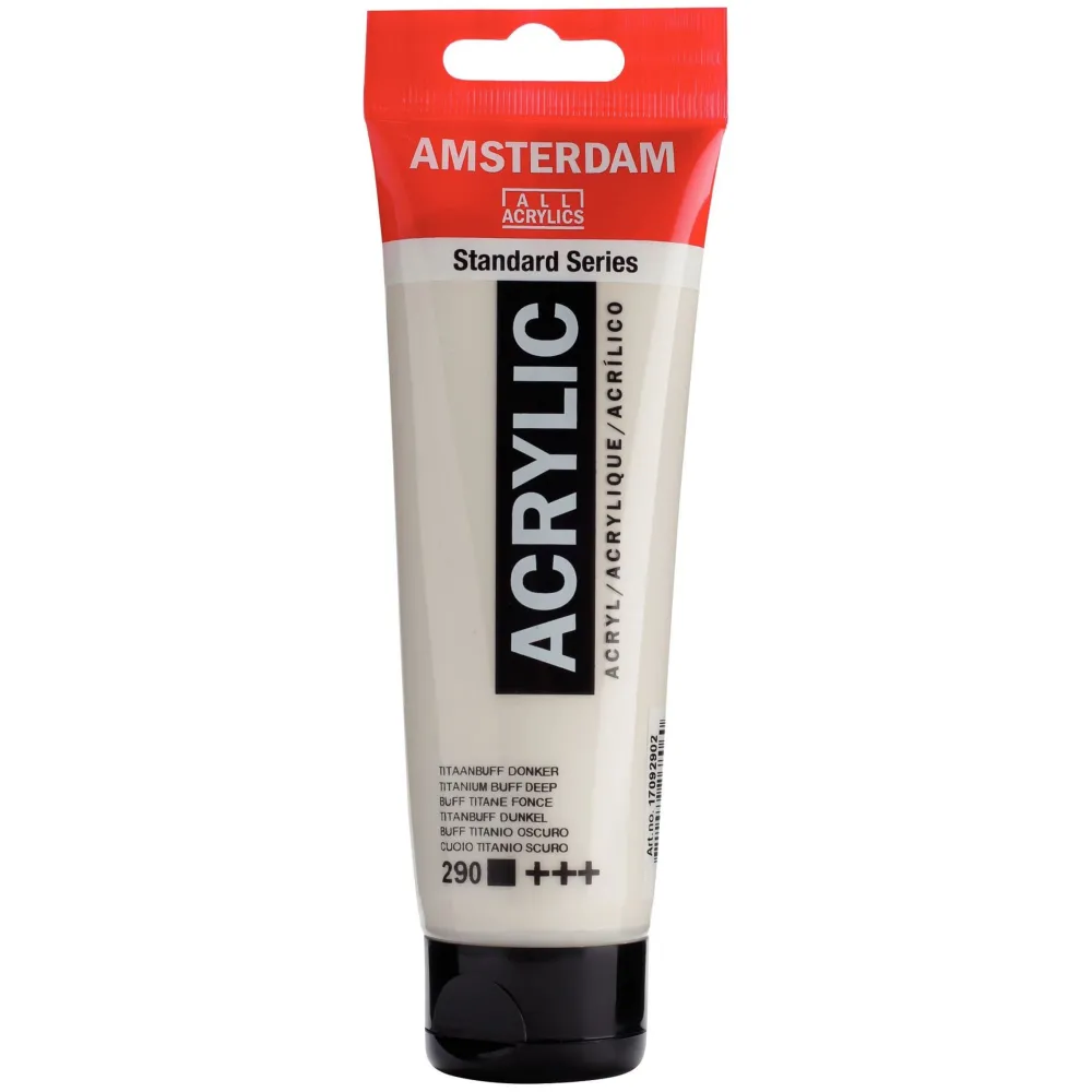 Amsterdam Farba akrylowa - - Titanium Buff Deep, 120 ml