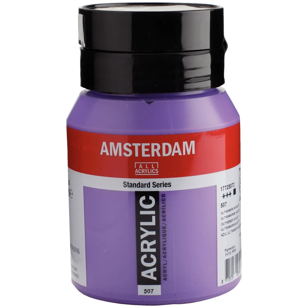 Amsterdam Farba akrylowa - - 507, Ultramarine Violet, 500 ml