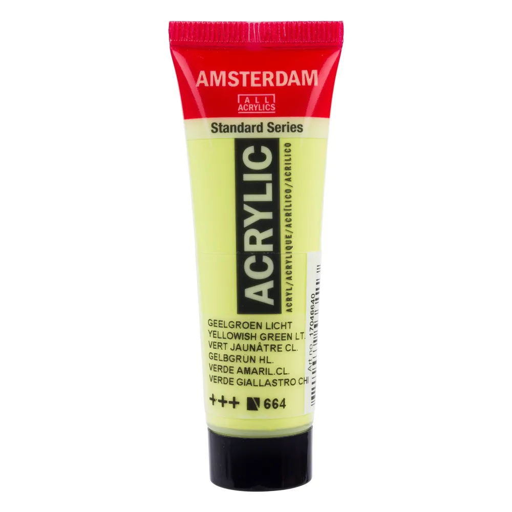Amsterdam Farba akrylowa - - 664, Yellowish Green Light, 20 ml