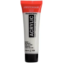Amsterdam Farba akrylowa - - Zinc White, 20 ml > Farby Akrylowe