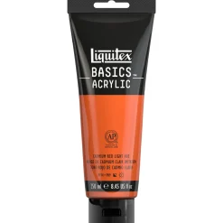 Liquitex Farba akrylowa Basics Acrylic - - Cadmium Red Light Hue, 250 ml > Farby Akrylowe