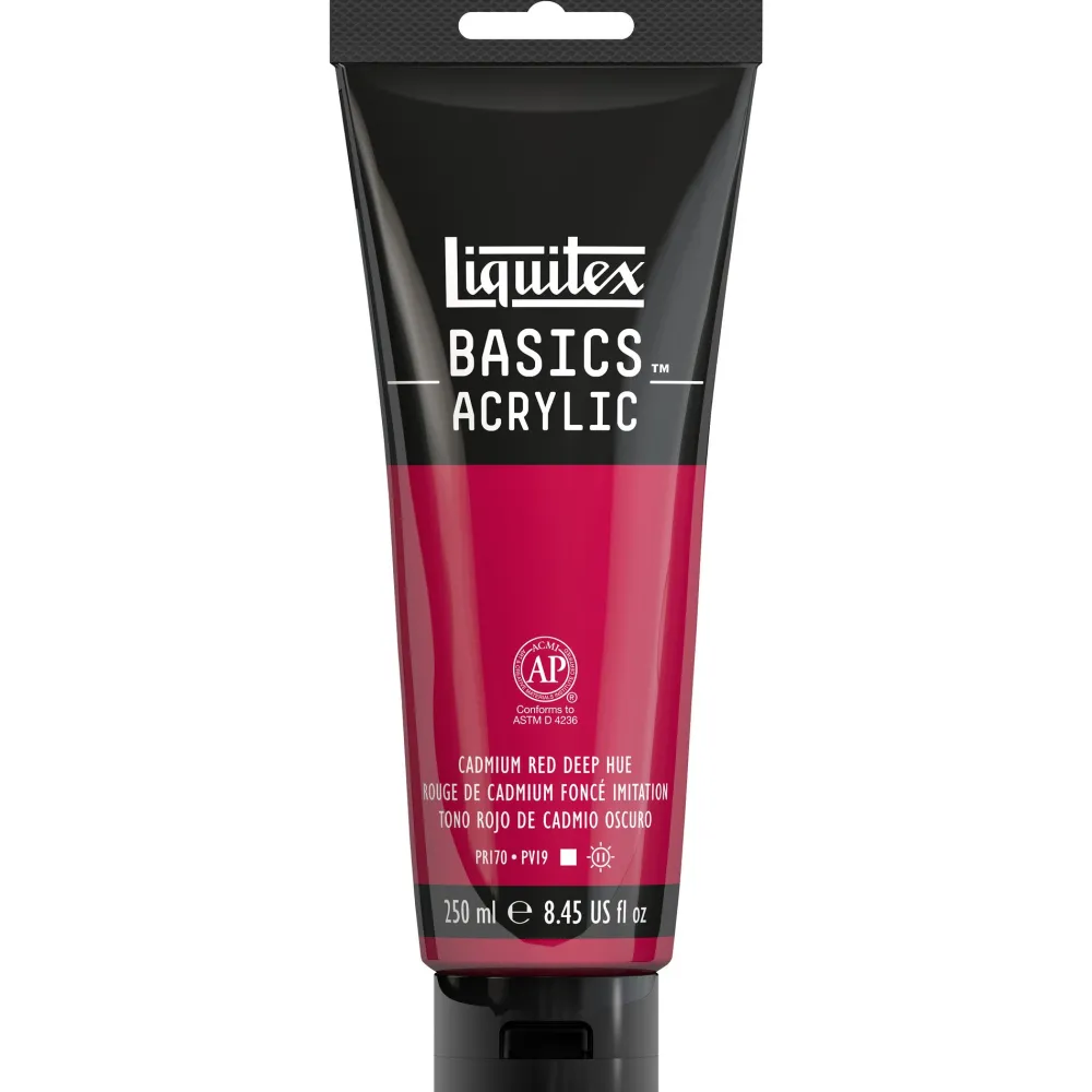 Liquitex Farba akrylowa Basics Acrylic - - Cadmium Red Deep, 250 ml