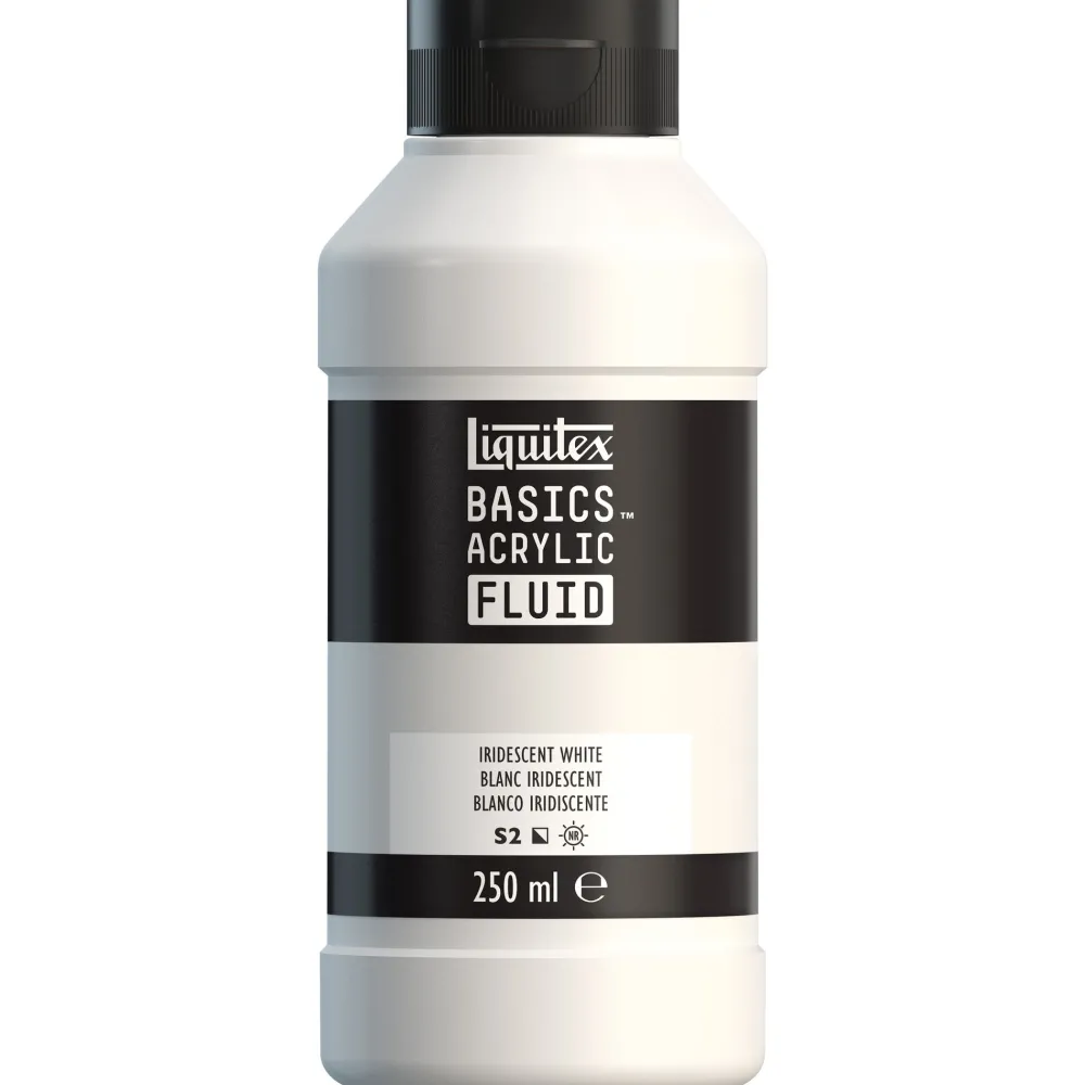 Liquitex Farba akrylowa Basics Acrylic Fluid - - 238, Iridescent White, 250 ml