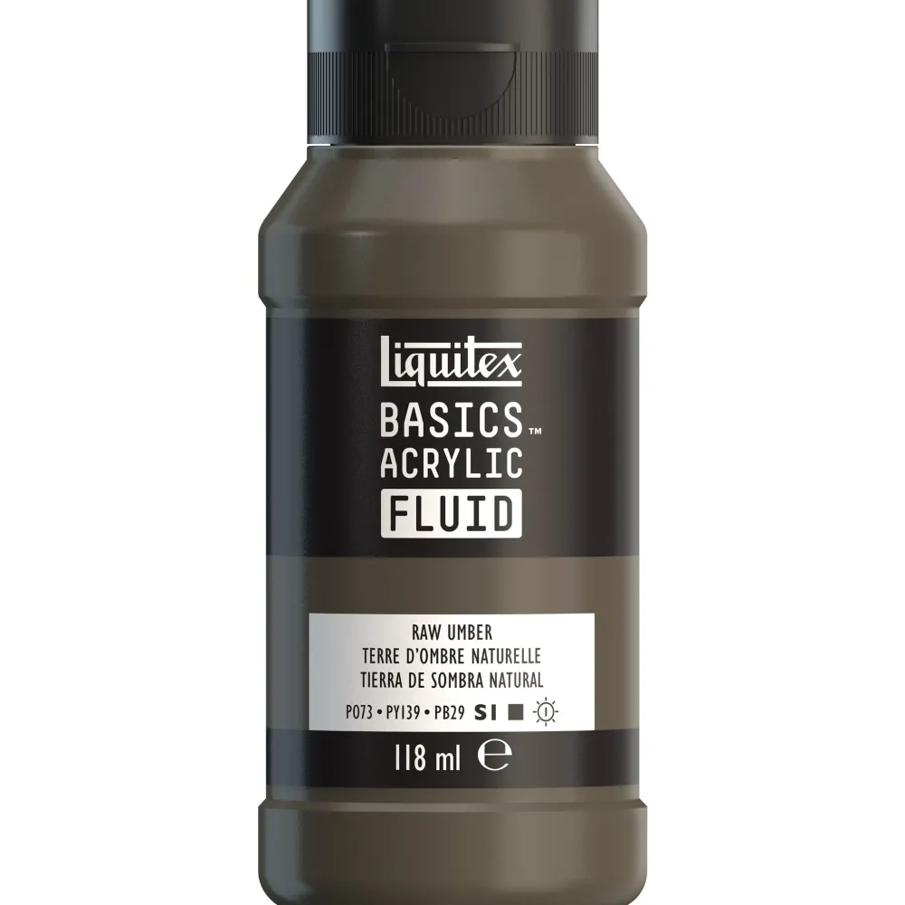 Liquitex Farba akrylowa Basics Acrylic Fluid - - 331, Raw Umber, 118 ml