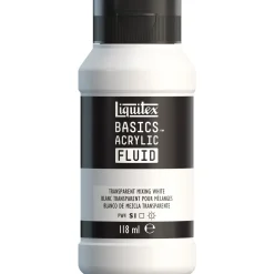 Liquitex Farba akrylowa Basics Acrylic Fluid - - 430, Transparent Mixing White, 118 ml