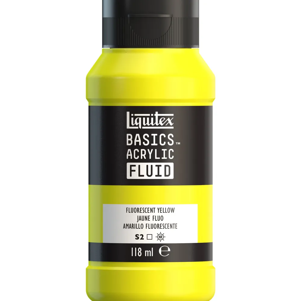 Liquitex Farba akrylowa Basics Acrylic Fluid - - 982, Fluorescent Orange, 118 ml > Farby Akrylowe