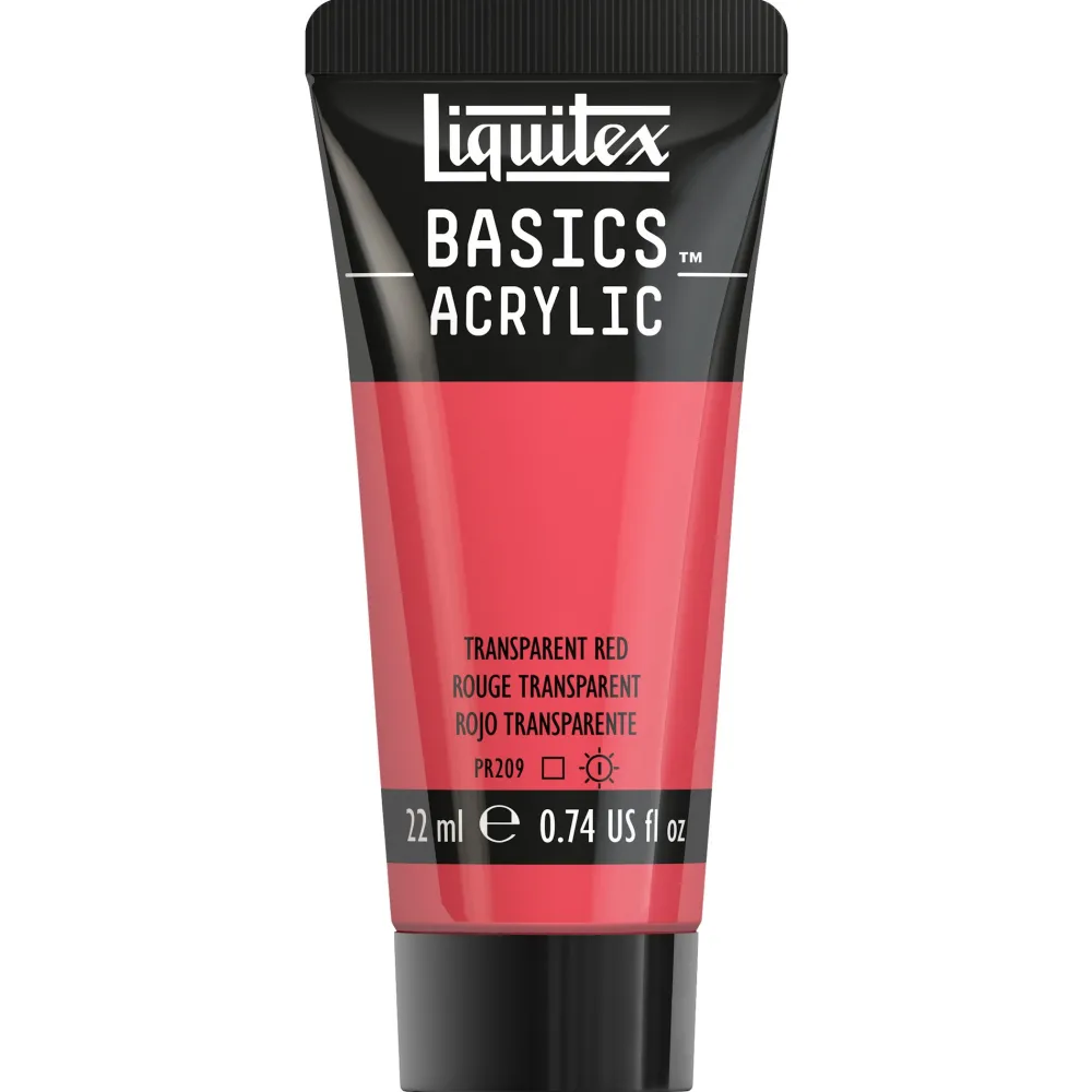 Liquitex Farba akrylowa Basics Acrylic - - 047, Transparent Red, 22 ml