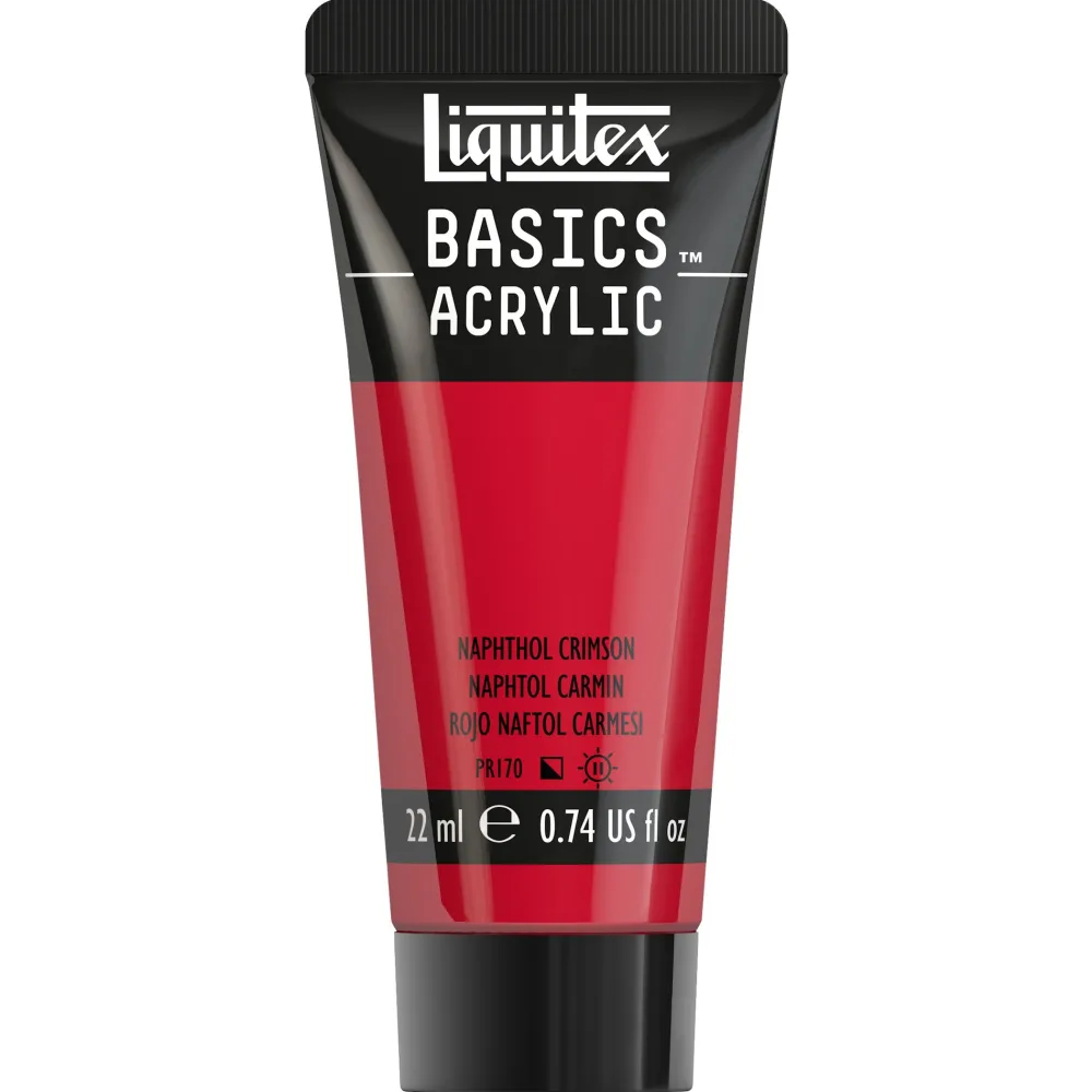 Liquitex Farba akrylowa Basics Acrylic - - 292, Naphthol Crimson, 22 ml