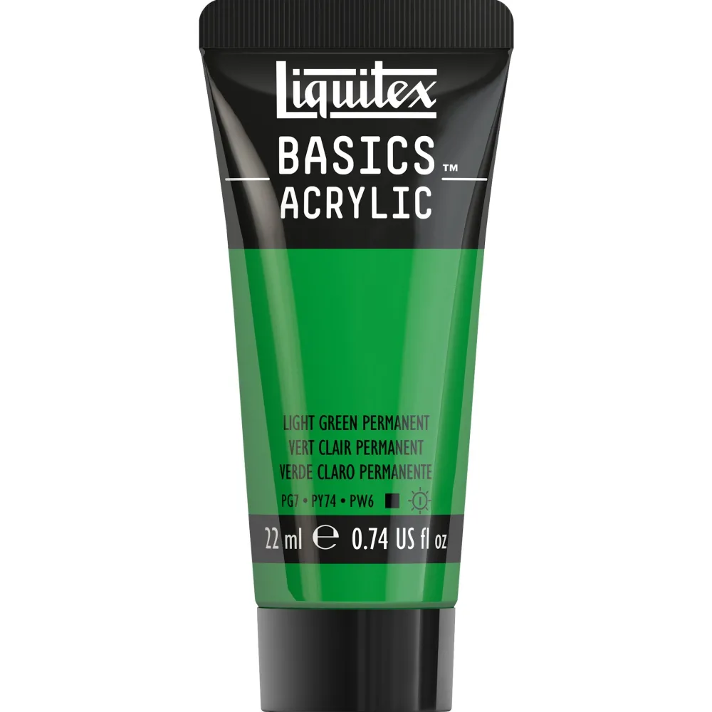 Liquitex Farba akrylowa Basics Acrylic - - 312, Light Green Permanent, 22 ml