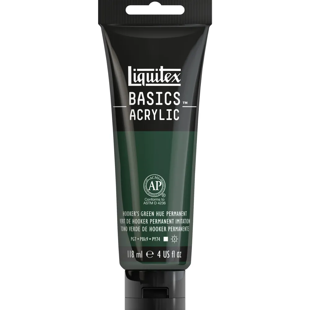 Liquitex Farba akrylowa Basics Acrylic - - 224, Hooker's Green Hue Permanent, 118 ml