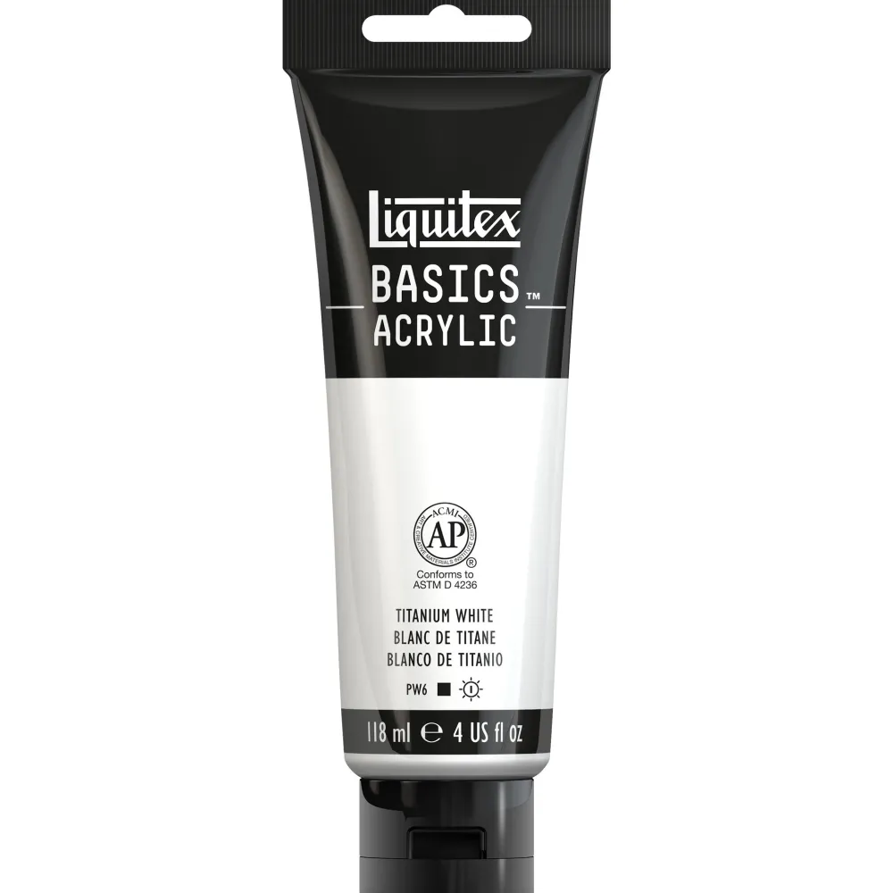 Liquitex Farba akrylowa Basics Acrylic - - 432, Titanium White, 118 ml